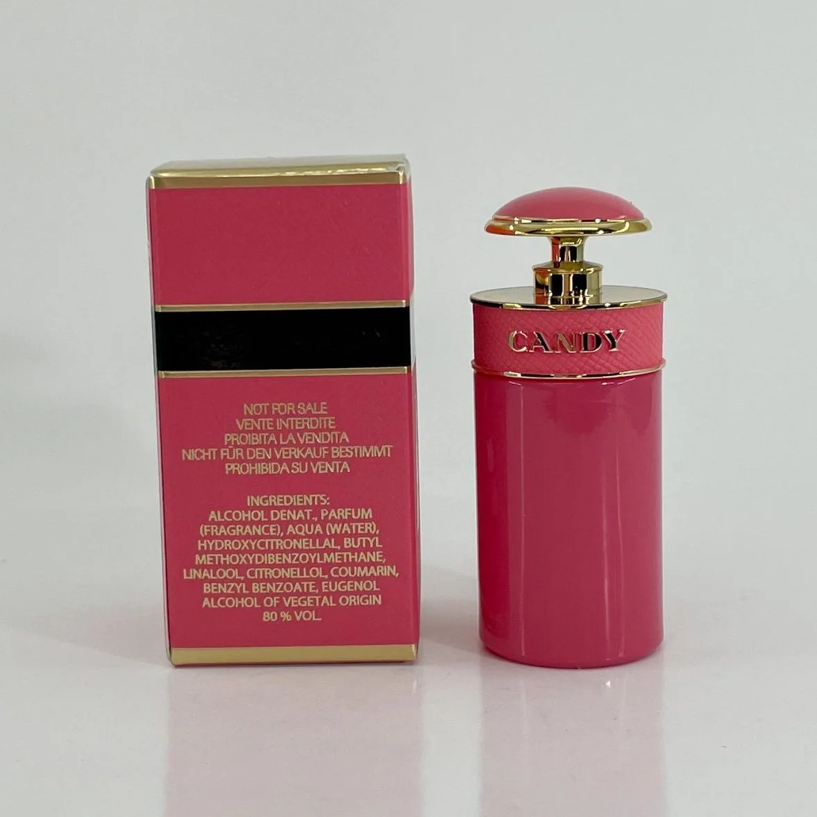 Prada Candy Gloss EDT For Women 7ml 0.24fl oz Miniature - Image 2