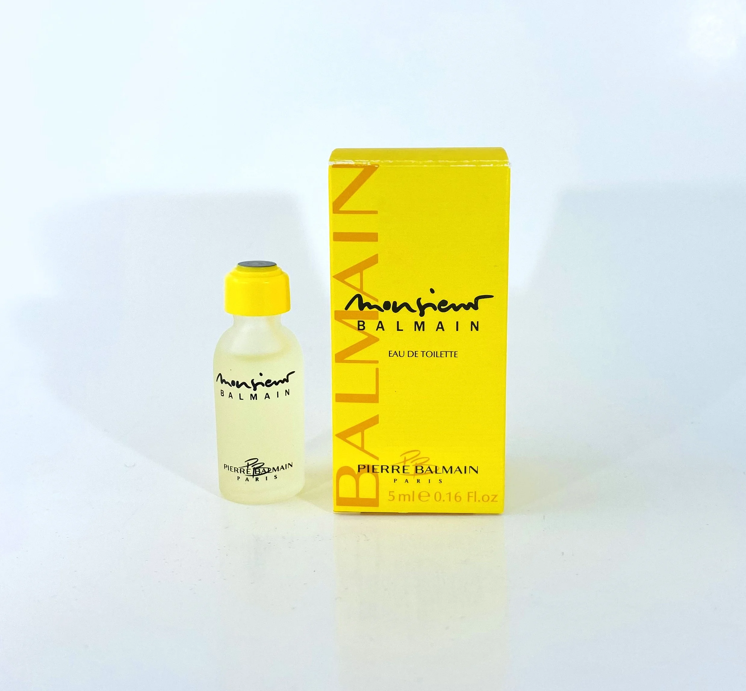 Monsieur Balmain Eau de toilette pour homme for men 5 ml. 0.17 fl.oz. MINI PERFUME