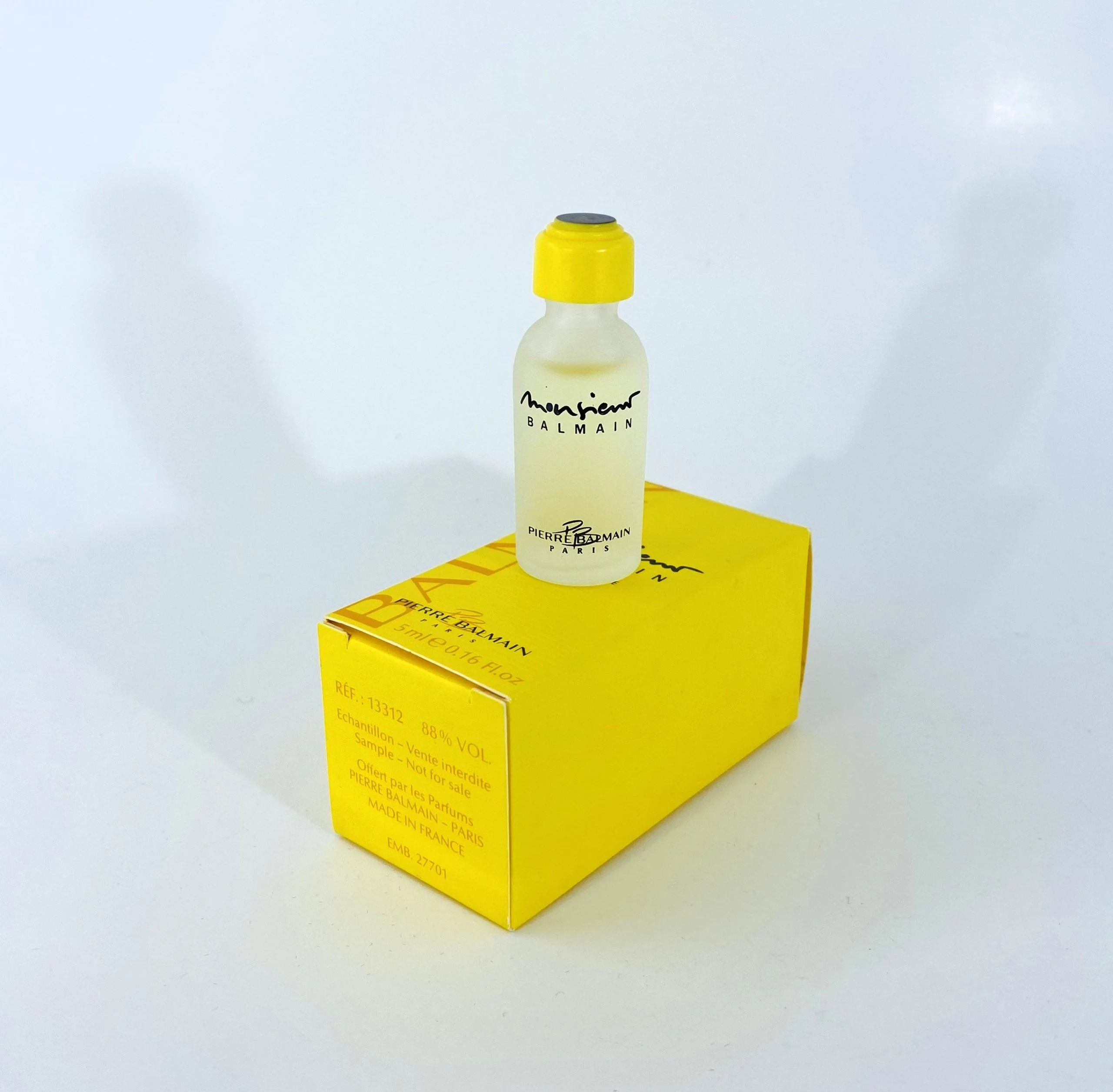 Monsieur Balmain Eau de toilette pour homme for men 5 ml. 0.17 fl.oz. MINI PERFUME - Image 2