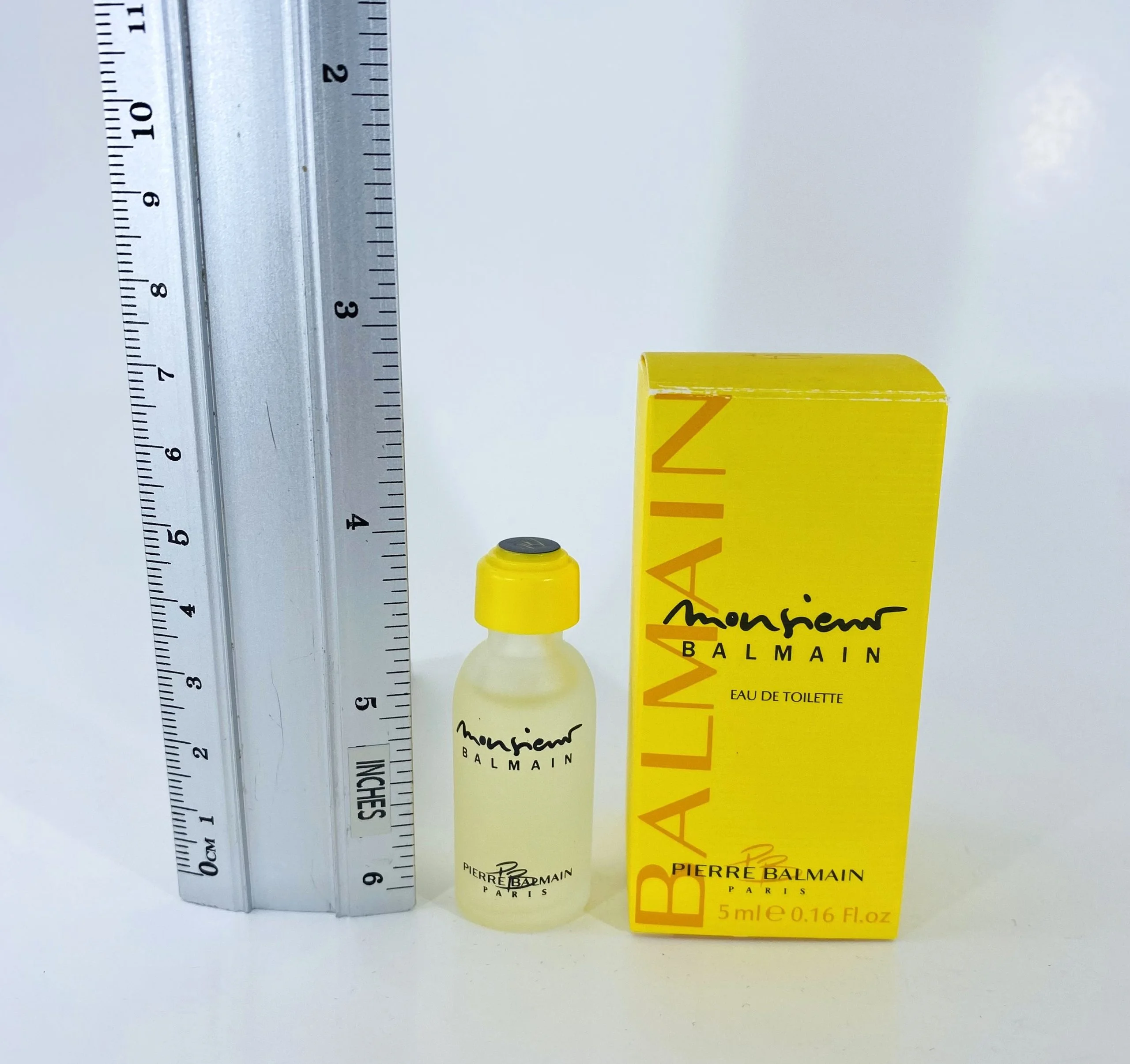 Monsieur Balmain Eau de toilette pour homme for men 5 ml. 0.17 fl.oz. MINI PERFUME - Image 3