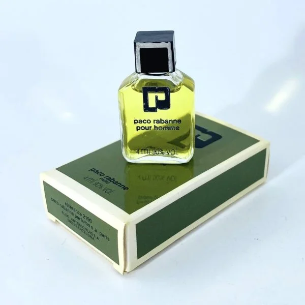 Paco Rabanne pour homme Eau de Toilette 4 ml 0.14 fl.oz. Mini Perfume - Image 3