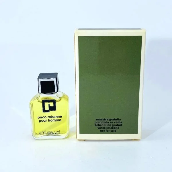 Paco Rabanne pour homme Eau de Toilette 4 ml 0.14 fl.oz. Mini Perfume - Image 2