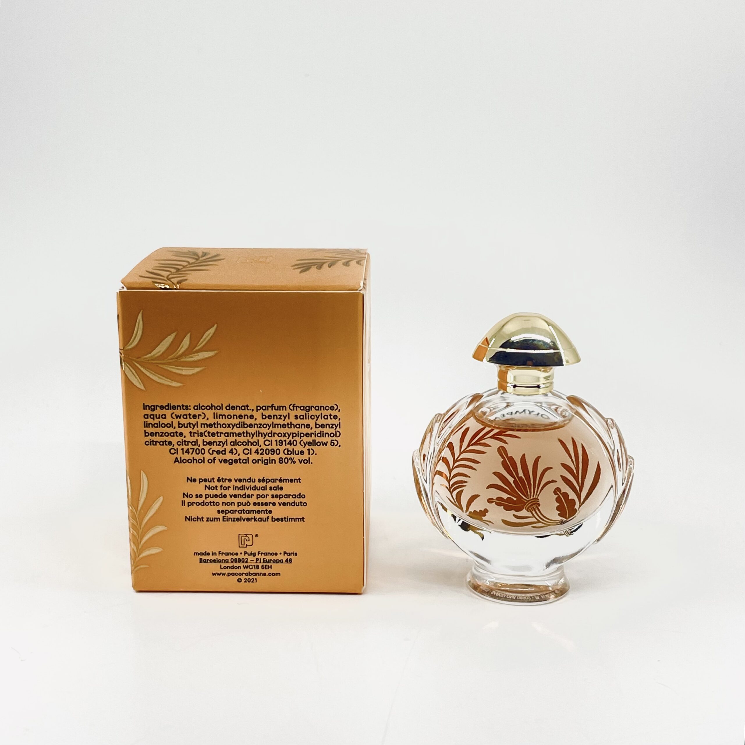 Olympea Solar Paco Rabanne EDP Intense 6 ml 0.20 fl.oz Miniperfume - Image 2